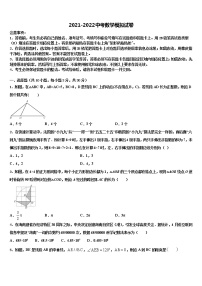 湖北省襄城区市级名校2022年中考数学全真模拟试题含解析