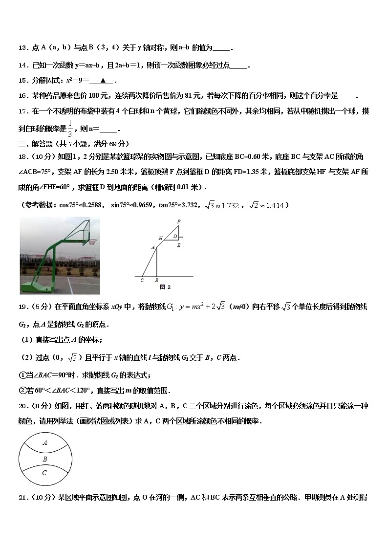 吉林省柳河县2022年中考数学对点突破模拟试卷含解析第3页