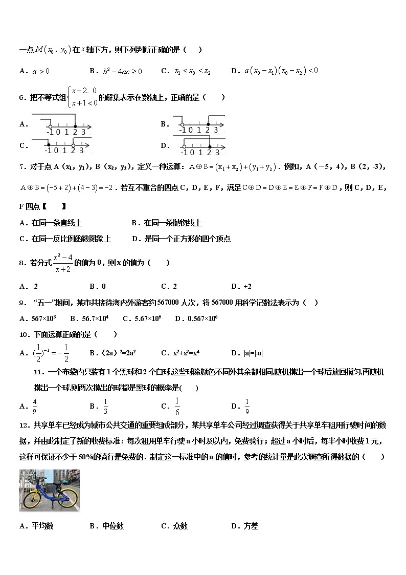 江苏省大丰市第四中学2021-2022学年十校联考最后数学试题含解析02