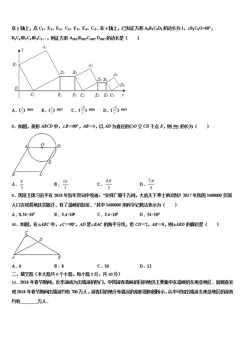 吉林省四平市铁西区2021-2022学年初中数学毕业考试模拟冲刺卷含解析第2页
