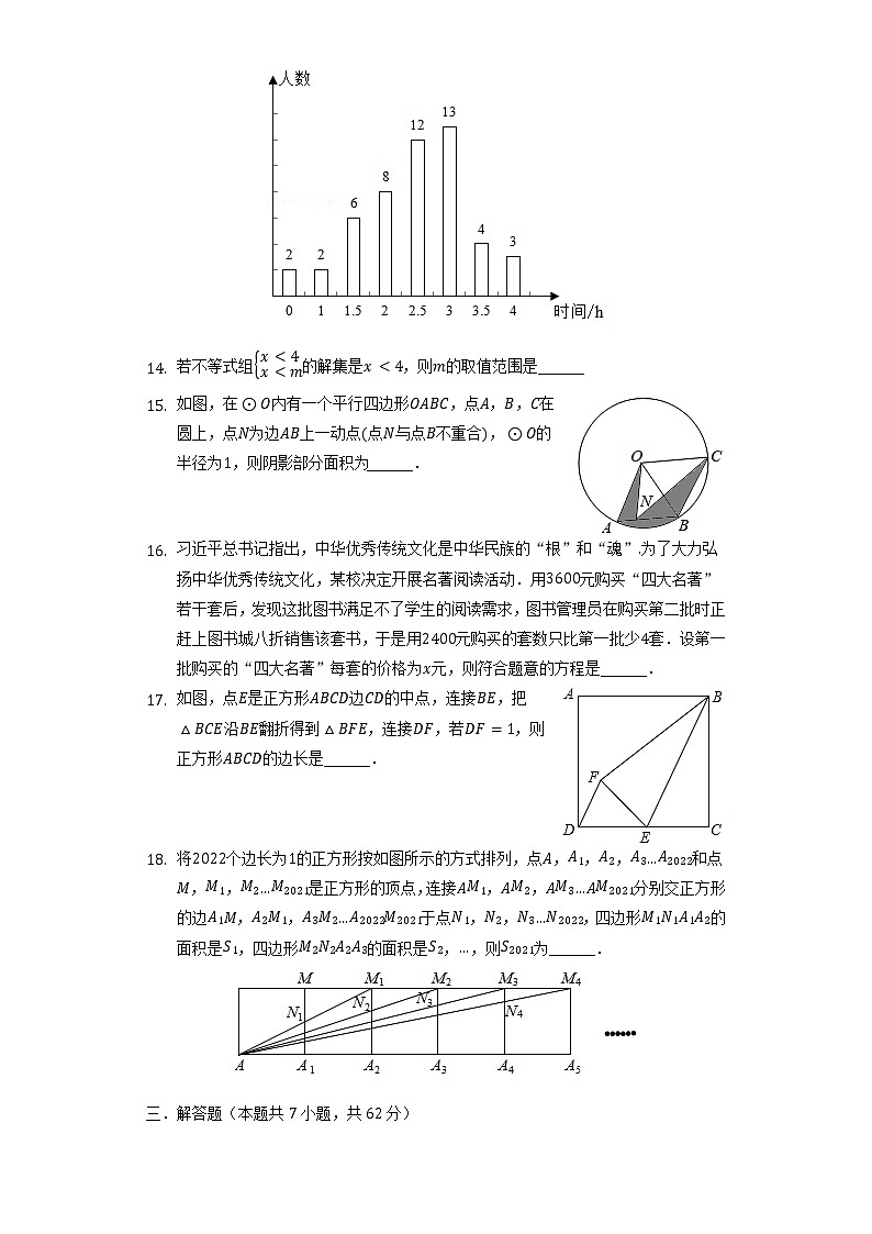 2022年山东省东营实验中学中考数学模拟试卷（3月份）（含解析）第3页