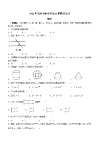 2022年广西贺州市初中学业水平模拟考试数学试题（二模）(word版含答案)