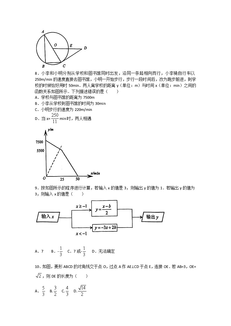 2021-2022学年重庆市北碚区西南大学附中九年级（下）期中数学试卷（无答案）02