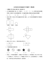 2022年江苏省苏州市高新区中考数学一模试卷（含答案解析）