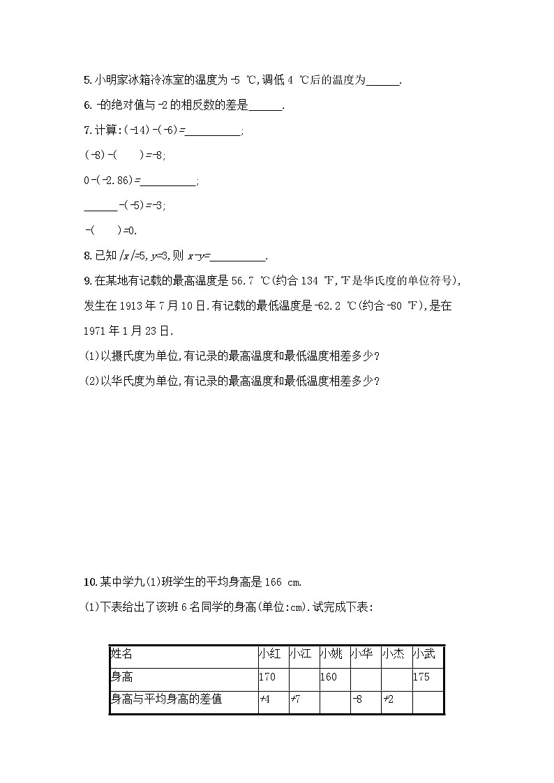 人教版数学七年级上册《1.3有理数的加减法》课件+教案+学案+同步练习（14份打包）02
