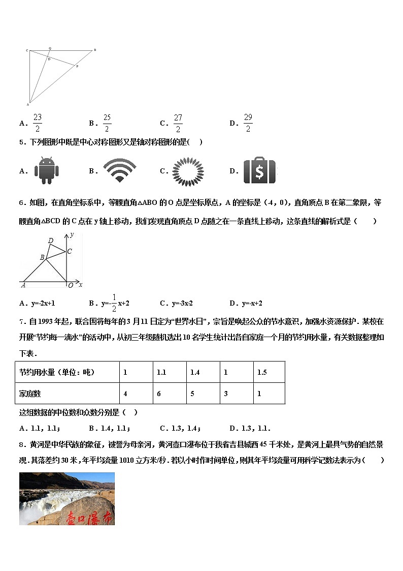 江苏省无锡市各地重点中学2021-2022学年中考数学押题卷含解析第2页