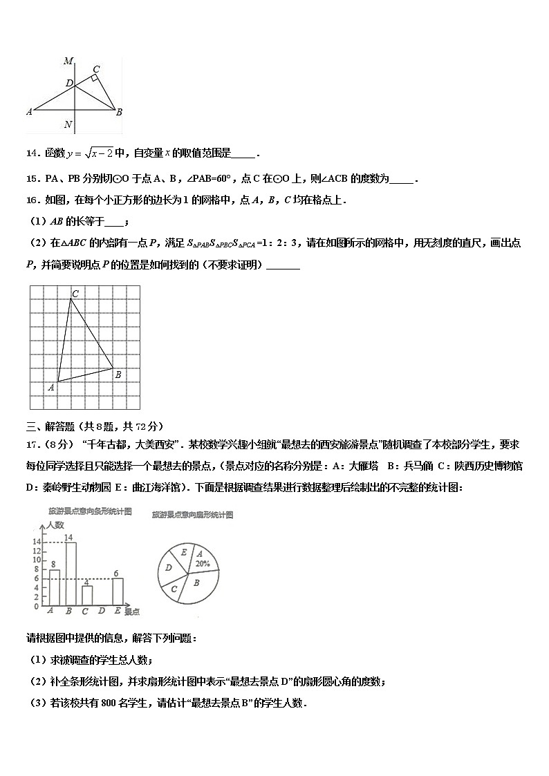 江西省上饶县联考2022年中考数学押题试卷含解析第3页