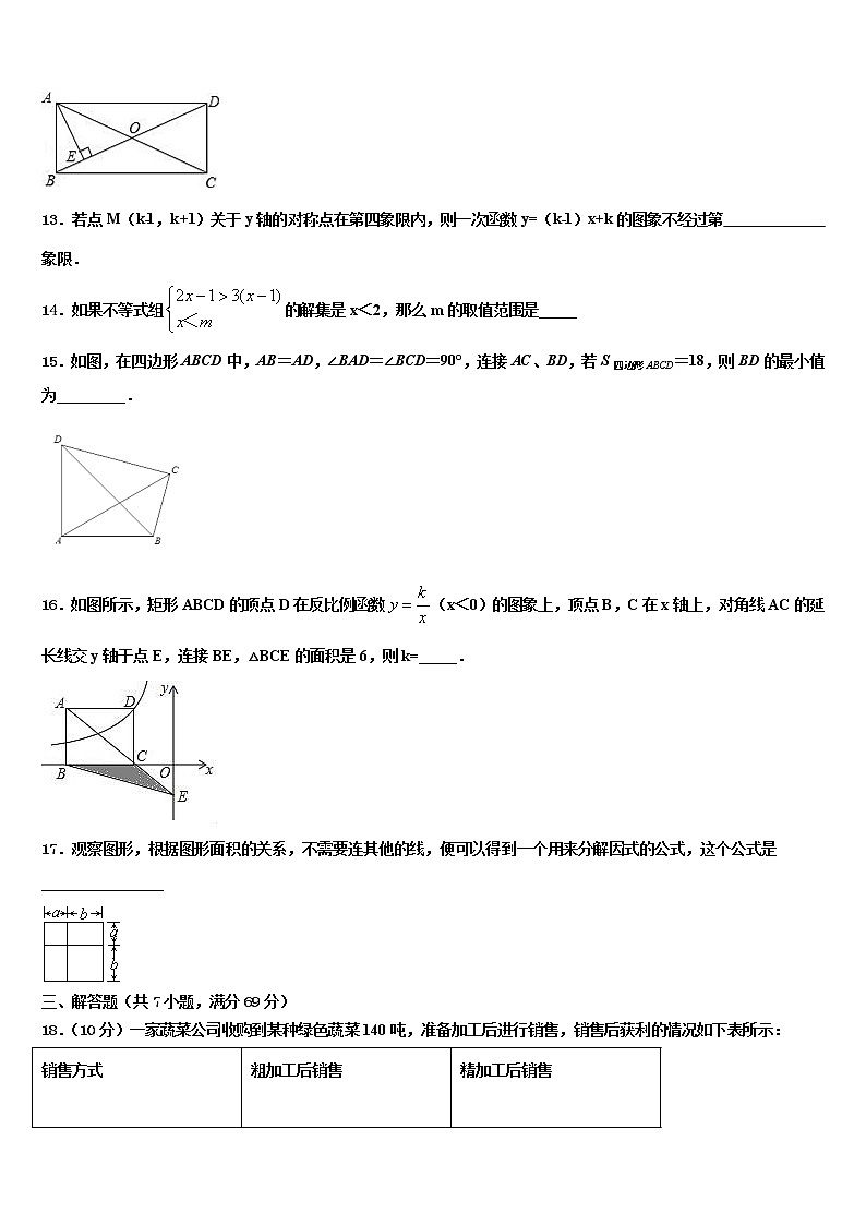 山东省临沂市河东区达标名校2021-2022学年中考数学最后冲刺模拟试卷含解析03