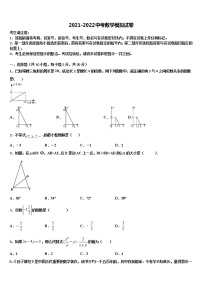 山东日照明望台中学2021-2022学年中考五模数学试题含解析