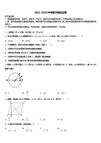 山东省枣庄树人中学2021-2022学年中考一模数学试题含解析