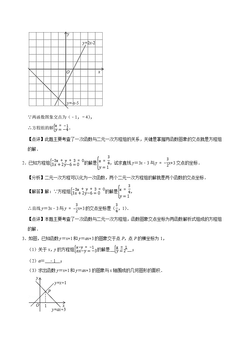 专题08 一次函数与二元一次方程（组）（基础）（老师版）第2页