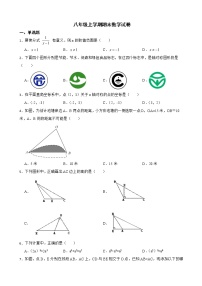 广西壮族自治区防城港市八年级上学期期末数学试卷含解析