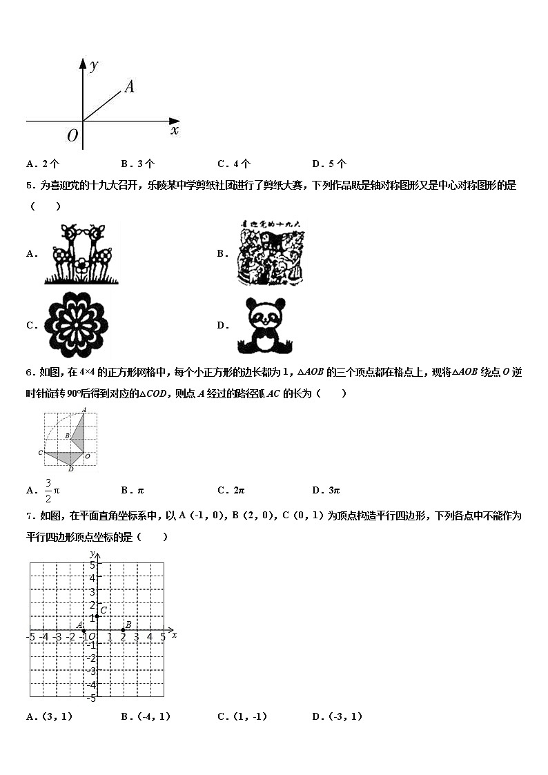 山西省大同市名校2021-2022学年中考考前最后一卷数学试卷含解析第2页