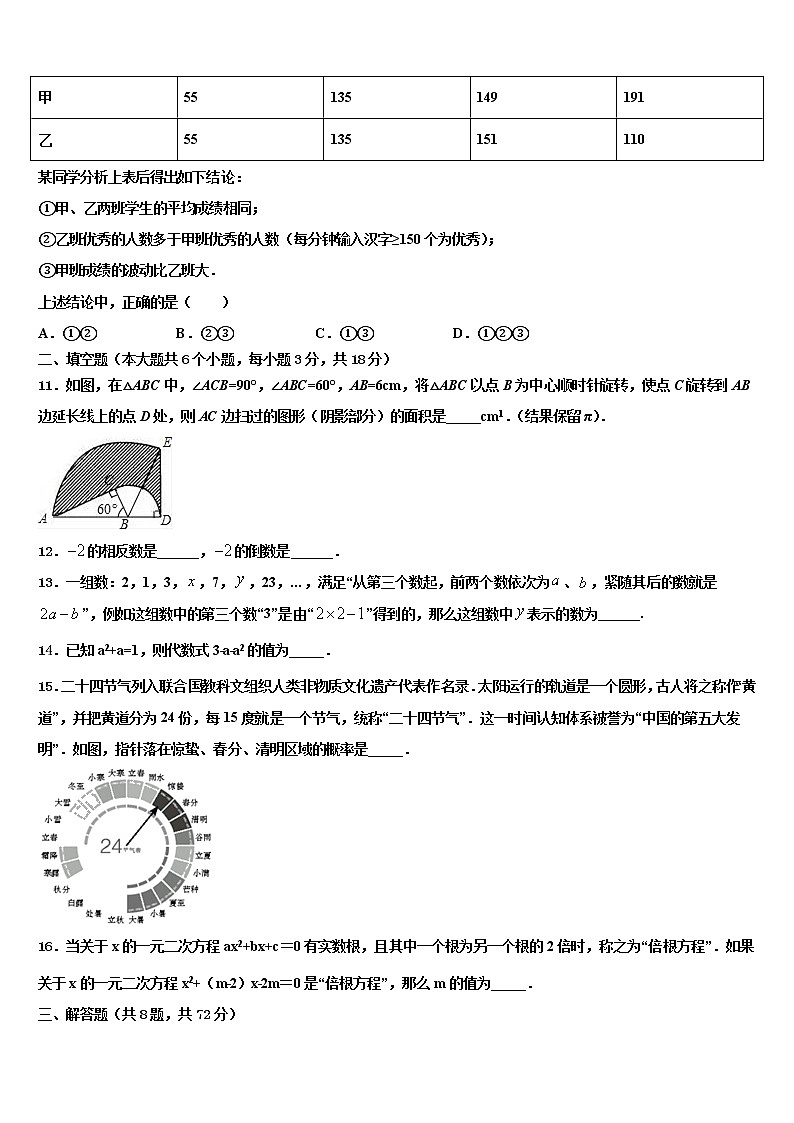 山南市重点中学2021-2022学年中考考前最后一卷数学试卷含解析03