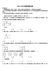 陕西省西安市蓝田县2022年毕业升学考试模拟卷数学卷含解析