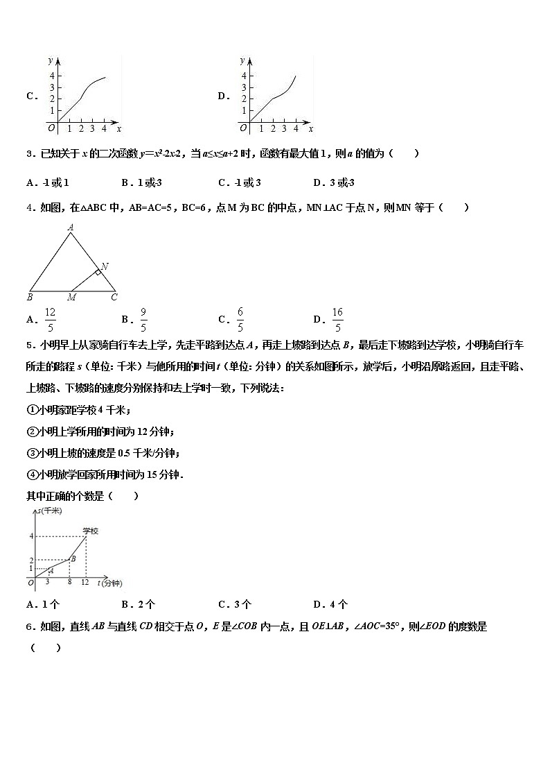 上海市徐汇区田林第二中学2021-2022学年中考数学押题试卷含解析02
