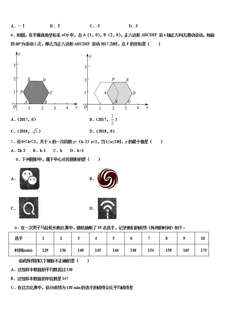 四川省眉山市市级名校2021-2022学年中考数学全真模拟试题含解析第2页