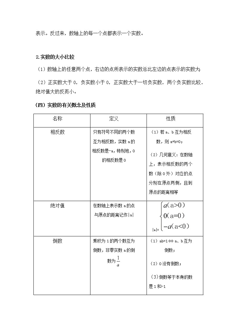 七年级下册同步讲义 第六讲 实数教案03