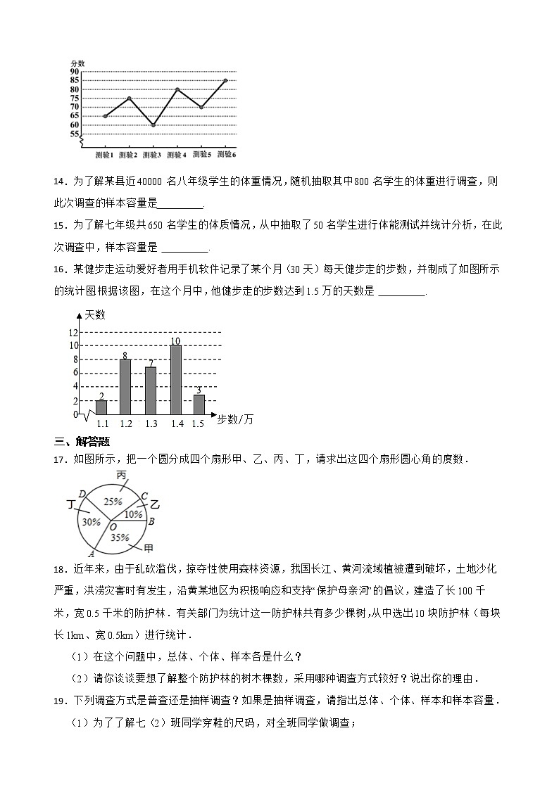 浙教版数学七下期末复习阶梯训练：数据与统计图表（基础巩固）含解析第3页