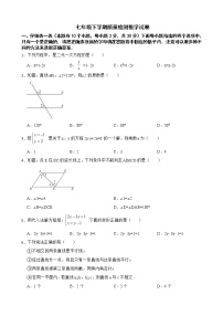 浙江省丽水市七年级下学期3月质量检测数学试卷含解析