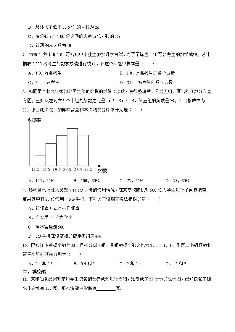 浙教版数学七下复习阶梯训练：数据与统计图表（优生加练）含解析第3页