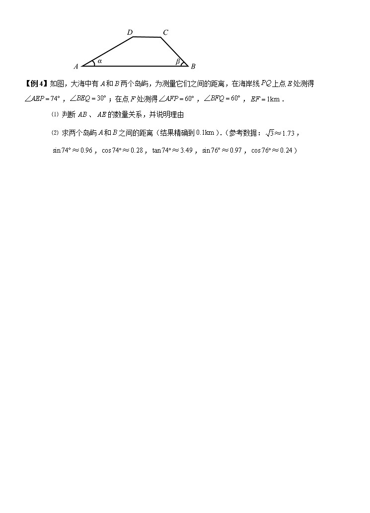 专题10 锐角三角函数及其运用（讲+练）-2022年中考数学二轮复习核心专题复习攻略（原卷版）第3页