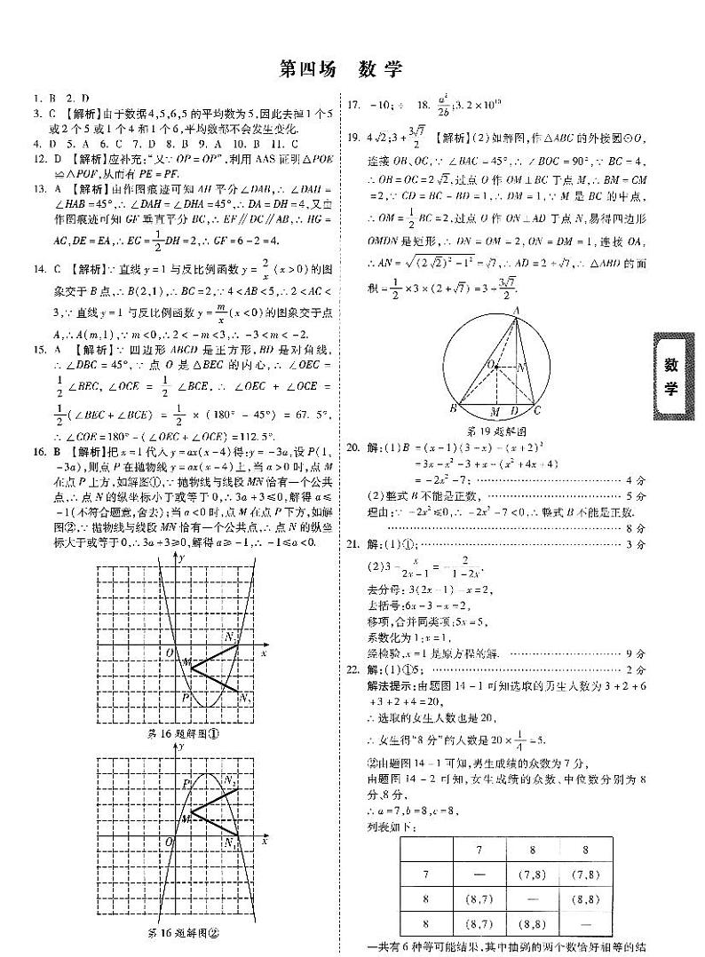 答案 数学第1页