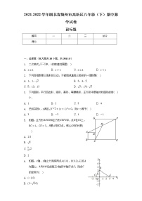 2021-2022学年湖北省随州市高新区八年级（下）期中数学试卷（含解析）