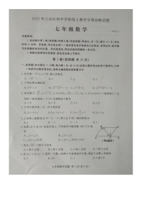 山东省临沂市郯城县郯城街道办事处小埠岭初级中学2021-2022学年七年级下学期期中数学试题（无答案）