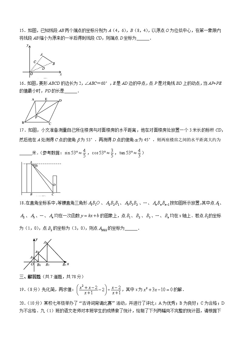 2022年山东省德州市齐河县中考一模数学试题(word版含答案)03