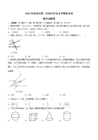 2022年云南省红河州第二次初中学业水平模拟考试数学试题(word版含答案)