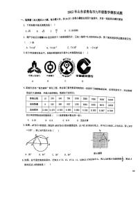 2022年山东省青岛第三十七中学九年级中考二模数学试卷无答案