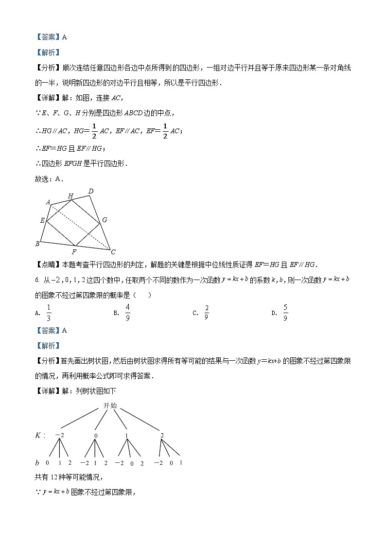 2022年上海市浦东新区进才实验中学八年级下学期期末数学试题（解析版）03