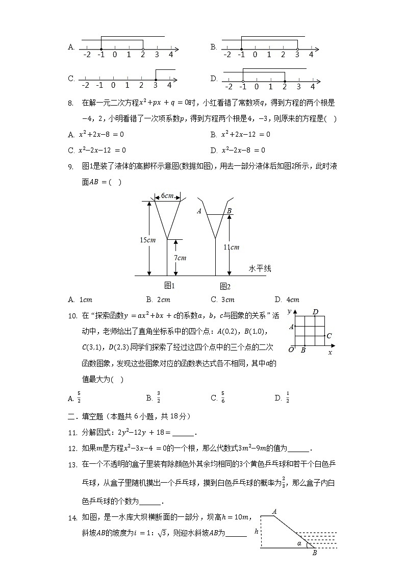 2022年湖南省长沙市长沙县中考数学一模试卷（含解析）02
