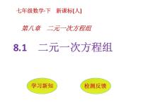 初中数学8.1 二元一次方程组课堂教学ppt课件