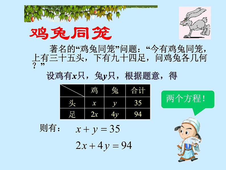 人教版数学七年级下册8.1二元一次方程组课件(共23张PPT)05