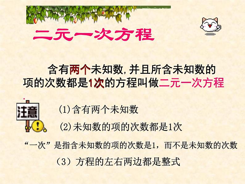 人教版数学七年级下册8.1二元一次方程组课件(共23张PPT)07