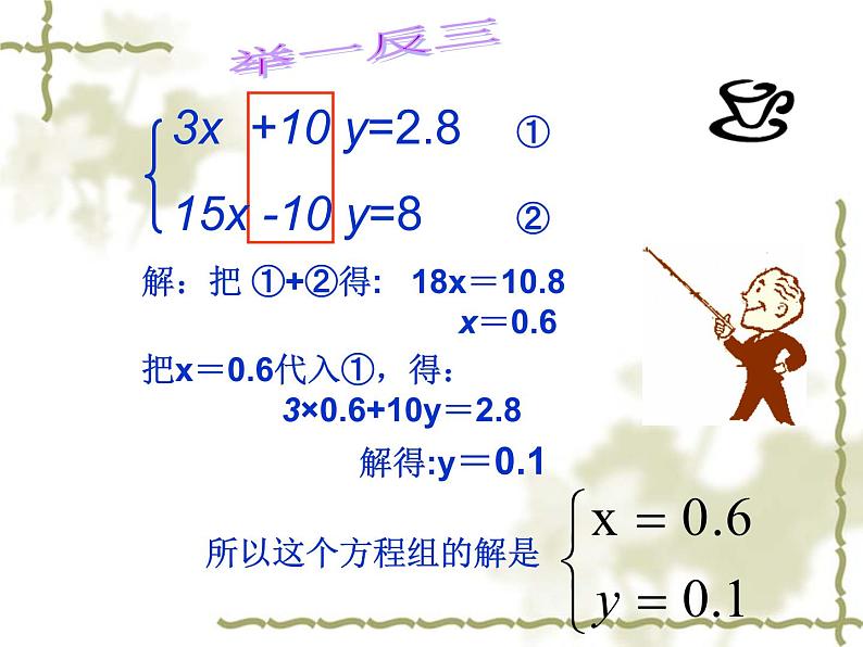 人教版七年级下册8.2消元——解二元一次方程组(第2课时)课件(共27张PPT)第7页