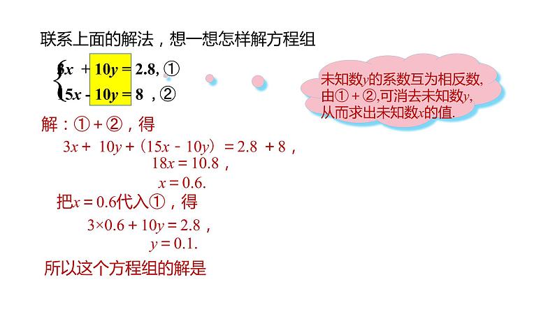 人教版七年级数学下册课件：8.2第2课时加减消元法06