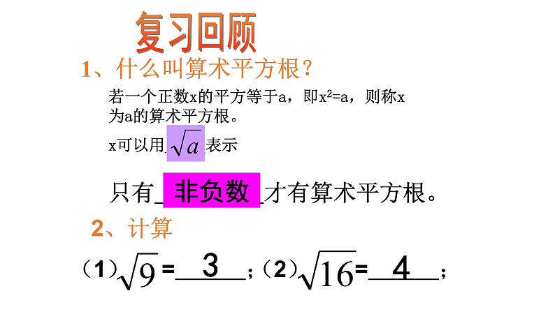 6.1 平方根第2课时  课件—2021—2022学年人教版(2012)七年级下册数学02