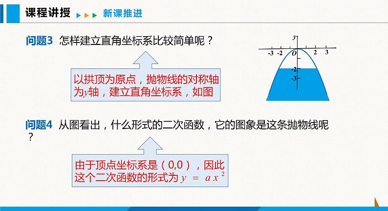 沪科版九年级数学上册 21.4 第2课时  利用二次函数解决桥梁建筑等问题 课件07