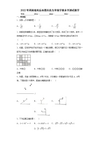 2022年河南省商丘市夏邑县九年级学业水平测试数学(word版含答案)