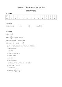 2021春长沙四大名校九下期中考数学5套试卷及解析