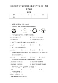 2021-2022学年广东省深圳市三校联考八年级（下）期中数学试卷（含解析）