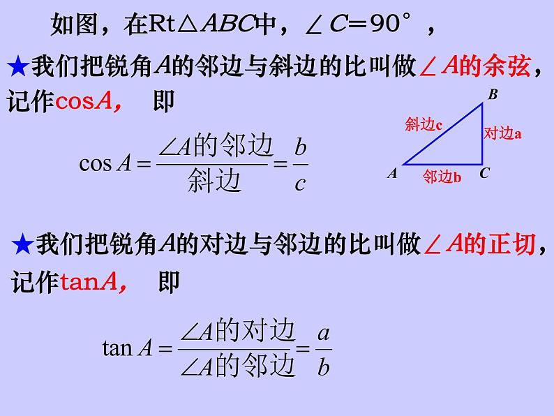 人教版数学九年级下册：28.1　锐角三角函数-课件（15张）第5页