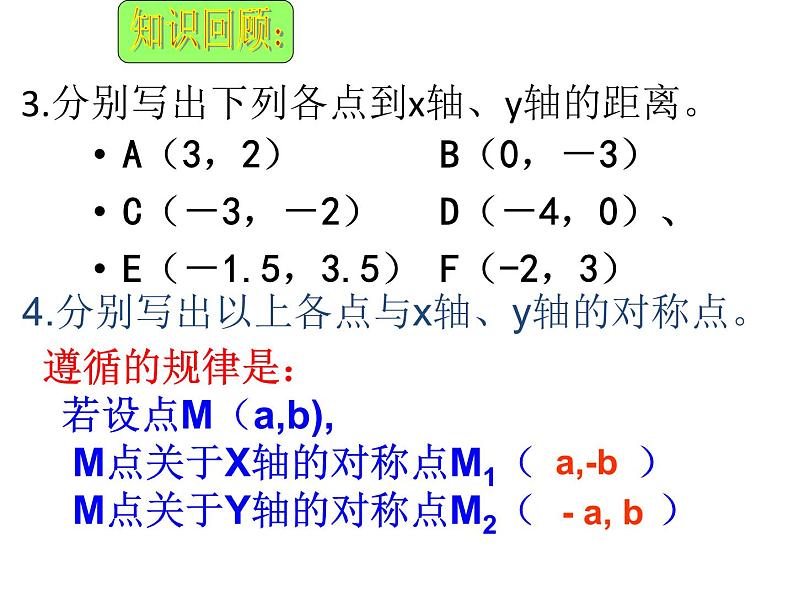 人教版数学九年级上册 23.2.3 关于原点对称的点的坐标 课件第4页