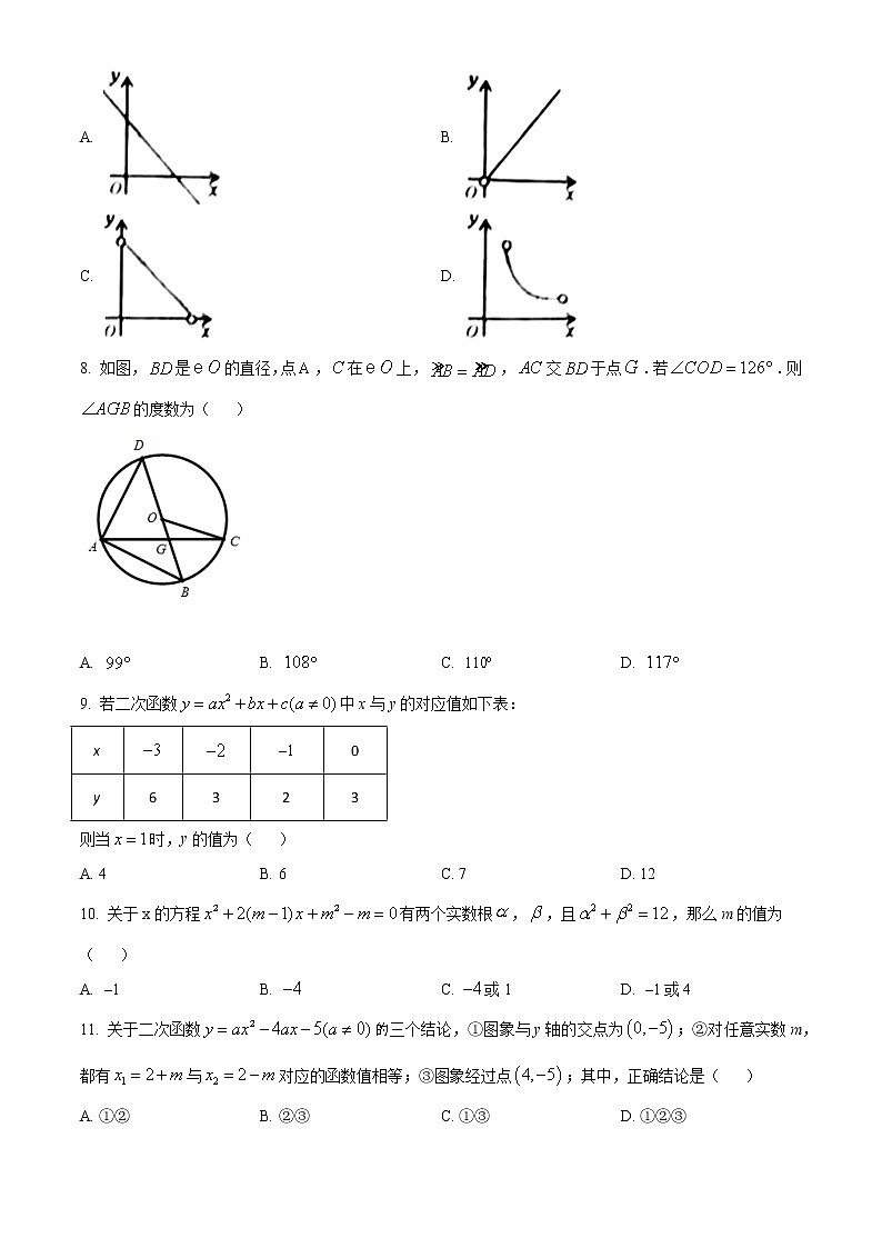 2022学年山东省德州市临邑县九年级下学期第二次练兵考试数学试题(word版含答案)02