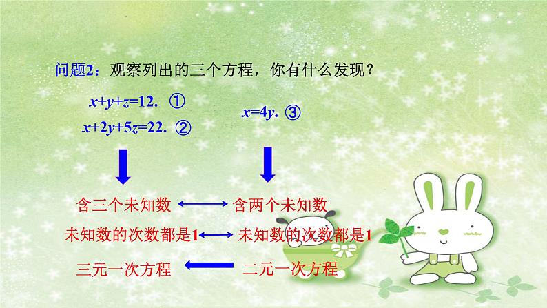 人教版数学七年级下册 8.4 三元一次方程组的解法 课件207