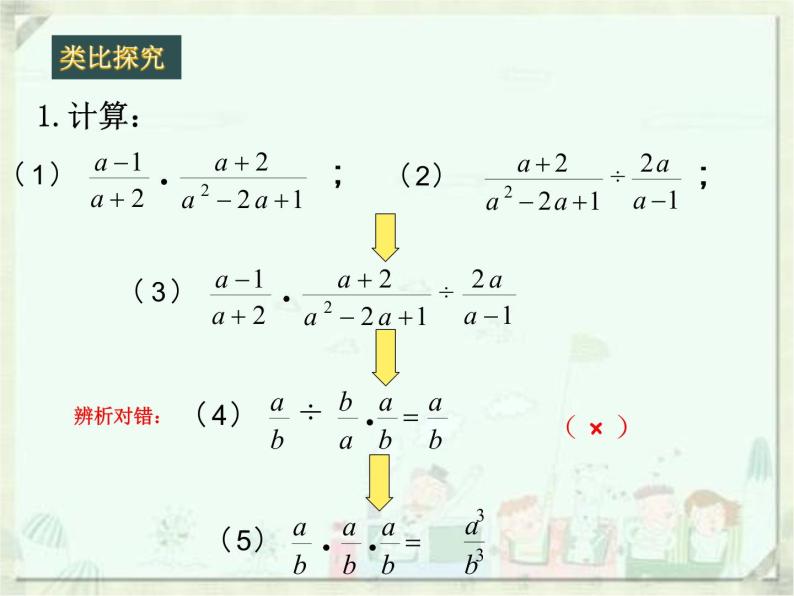 人教版数学八年级上册课件15.2.1分式的乘除（2）（15张）04