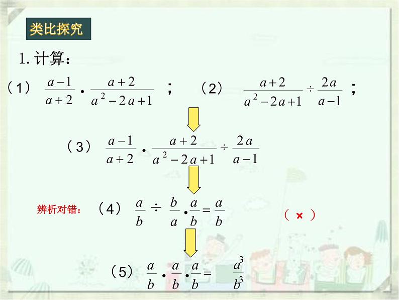 人教版数学八年级上册课件15.2.1分式的乘除（2）（15张）第4页